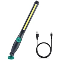 Linterna de Trabajo COB LED Recargable Iman Profesional- Linterna Trabajo LED Recargable USB- Luz de Trabajo Portatil…